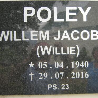 POLEY Willem Jacobus 1940-2016