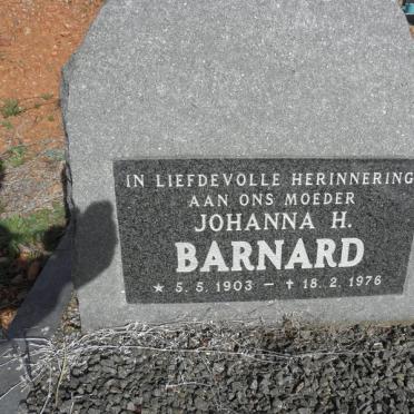 BARNARD Johanna H. 1903-1976