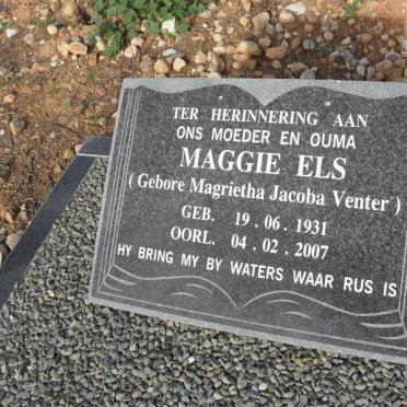 ELS Magrietha Jacoba nee VENTER 1931-2007