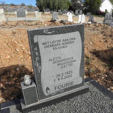 FOURIE Aletta Gerbrechta Magdalena 1923-2002