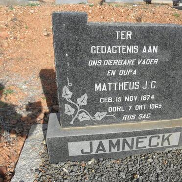 JAMNECK Mattheus J.C. 1874-1965