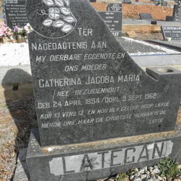 LATEGAN Catherina Jacoba Maria BEZUIDENHOUT 1894-1962