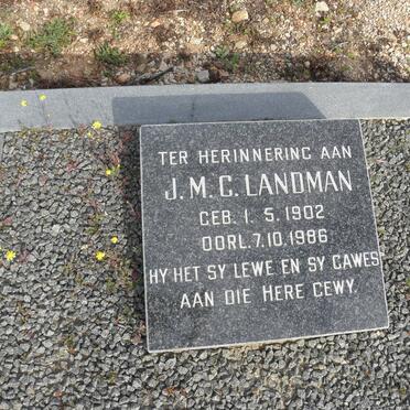 LANDMAN J.M.C. 1902-1986