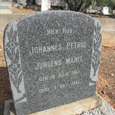 MAREE Johannes Petrus Jurgens 1865-1945