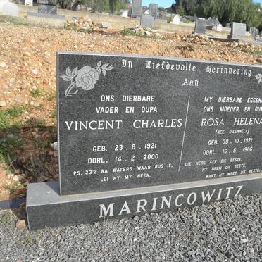 MARINCOWITZ Vincent Charles 1921-2000 &amp; Rosa Helena O'CONNELL 1921-1986