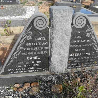 NORTIER Carel 1890-1975 &amp; Magdalena D. DU PLOOY 1898-1993