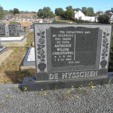 NYSSCHEN Anthonie Willem Christoffel, de 1911-1984