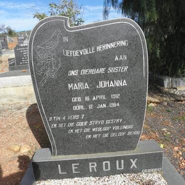 ROUX Maria Johanna, le 1912-1964