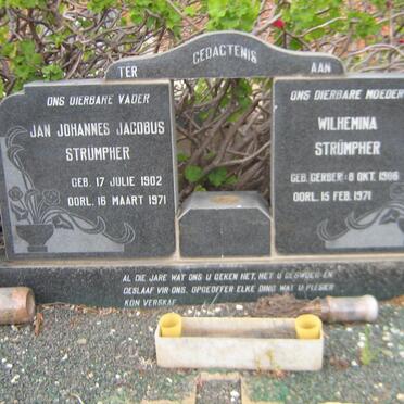 STRÜMPHER Jan Johannes Jacobus 1902-1971 &amp; Wilhemina 1906-1971