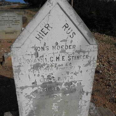 STANDER Johanna C.M.E. nee NORTJE 1874-1953