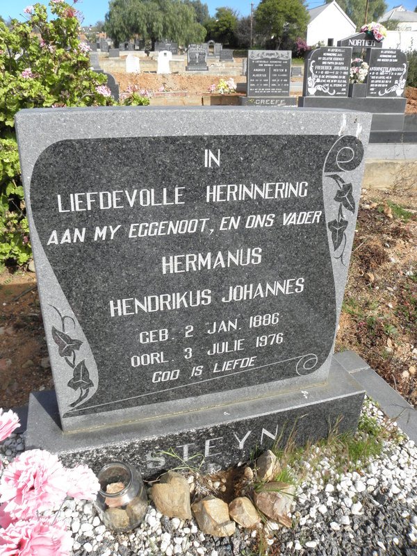 STEYN Hermanus Hendrikus Johannes 1886-1976