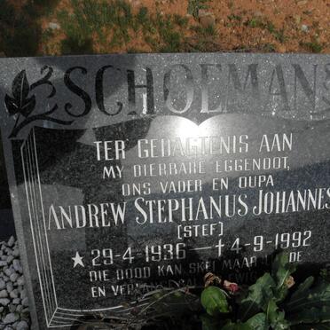 SCHOEMAN Andrew Stephanus Johannes 1936-1992