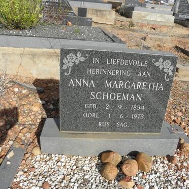 SCHOEMAN Anna Margaretha 1894-1973