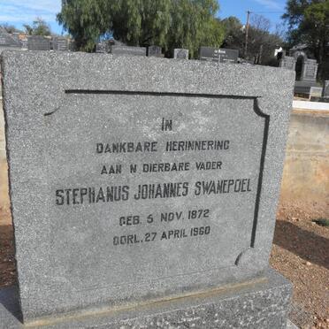 SWANEPOEL Stephanus Johannes 1872-1960