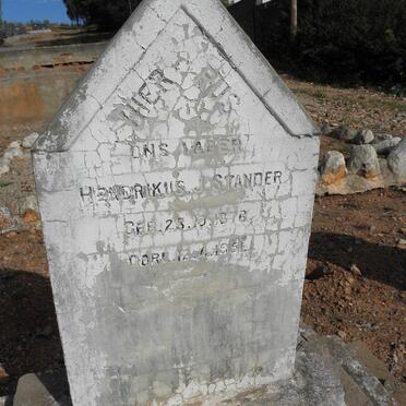 STANDER Hendrikus J. 1876-1961