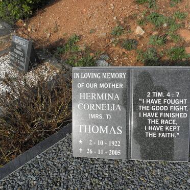 THOMAS Hermina Cornelia 1922-2005