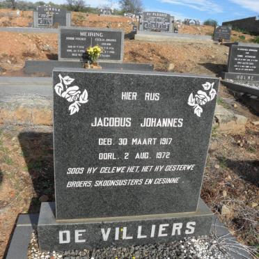 VILLIERS Jacobus Johannes, de 1917-1972