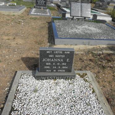 WESTHUIZEN Johanna E., v.d. 1912-1984