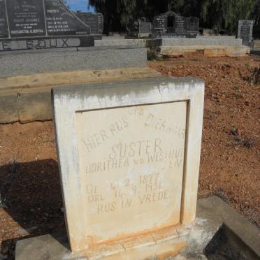 WESTHUIZEN Dorithea, v.d. 1877-1951
