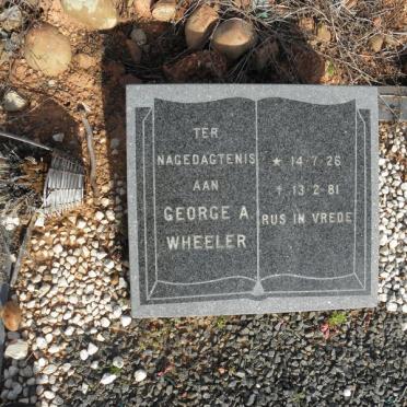 WHEELER George A. 1926-1981