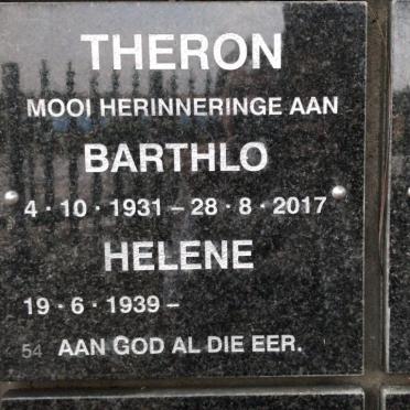 THERON Barthlo 1931-2017 &amp; Helene 1939-