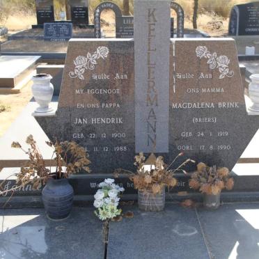 KELLERMANN Jan Hendrik 1900-1988 &amp; Magdalena Brink BRIERS 1919-1990