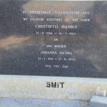 SMIT Christoffel Jacobus 1906-1967 &amp; Johanna Jacoba 1913-1999