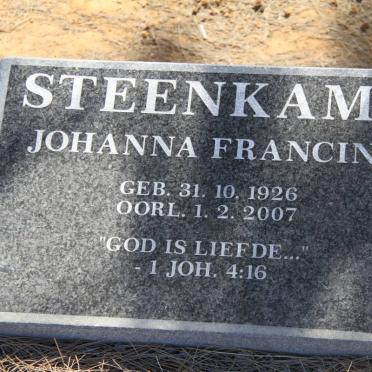STEENKAMP Johanna Francina 1926-2007