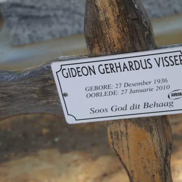 VISSER Gideon Gerhardus 1936-2010