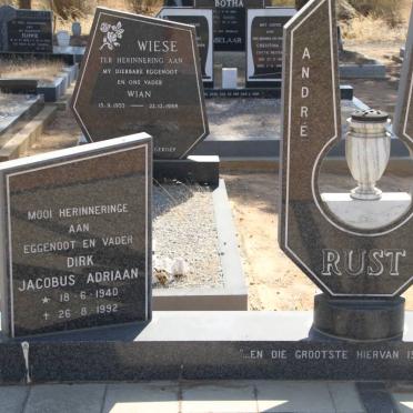 RUST Dirk Jacobus Adriaan 1940-1992