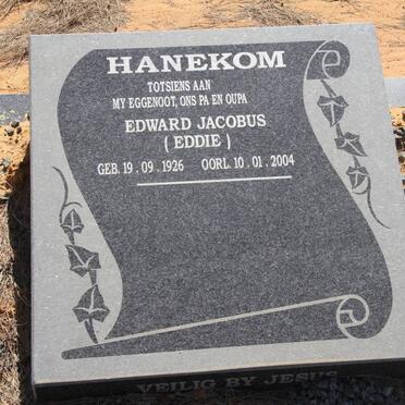 HANEKOM Edward Jacobus 1926-2004