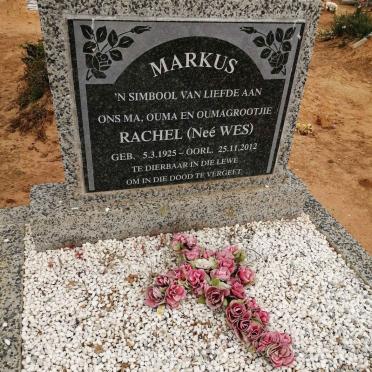 MARKUS Rachel nee WES 1925-2012