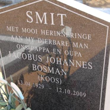 SMIT Jacobus Johannes Bosman 1929-2009