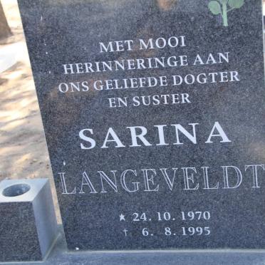 LANGEVELDT Sarina 1970-1995