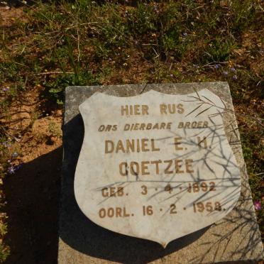 COETZEE Daniel E.H. 1892-1958