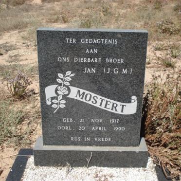 MOSTERT Jan 1917-1990