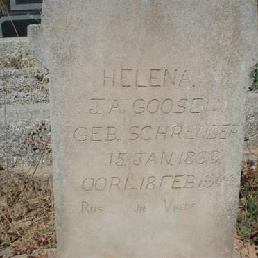 GOOSEN Helena J.H. nee SCHREUDER 1869-1944