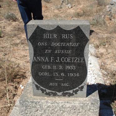 COETZEE Anna F.J. 1933-1934