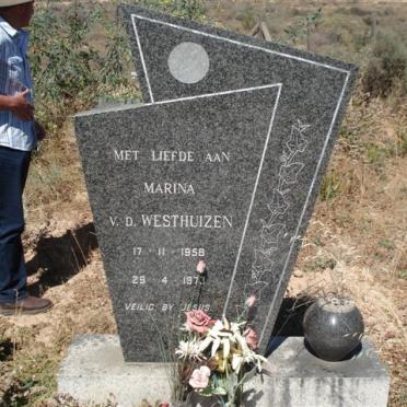 WESTHUIZEN Marina, v.d. 1958-1973