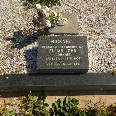 BICKNELL Elijah John 1932-2005