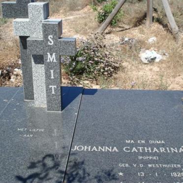 SMIT Johanna Catharina nee V.D. WESTHUIZEN 1929-1991