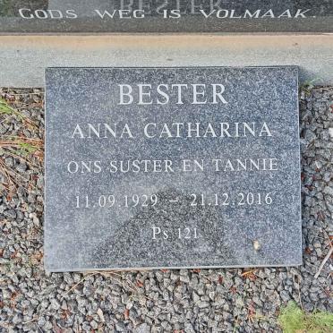 BESTER Anna Catharina 1929-2016