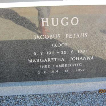 HUGO Jacobus Petrus 1911-1987 &amp; Margaretha Johanna LAMBRECHTS 1914-1997