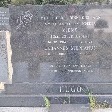 HUGO Johannes Stephanus 1910-2001 & Miems ESTERHUYSEN 1914-1974