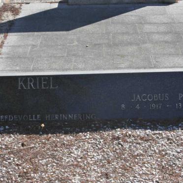 KRIEL Jacobus Petrus 1917-1985