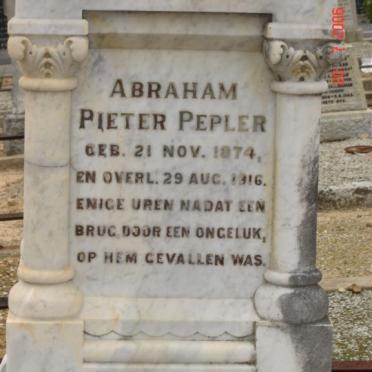 PEPLER Abraham Pieter 1874-1916