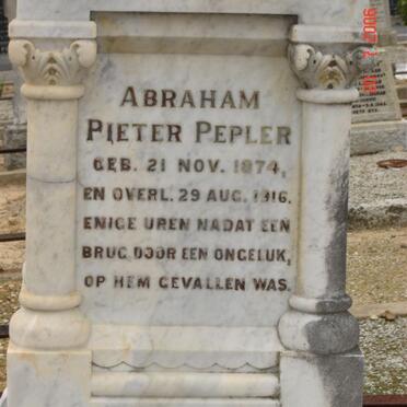 PEPLER Abraham Pieter 1874-1916