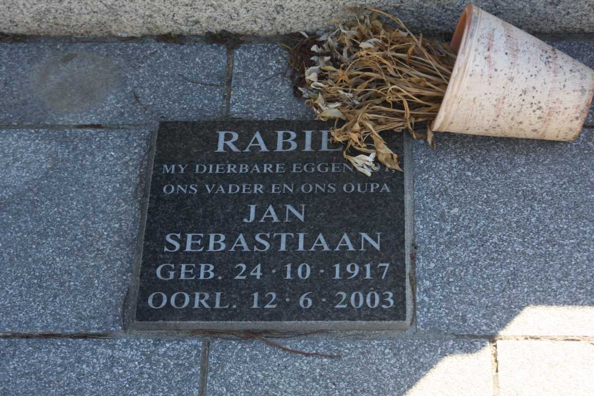 RABIE Jan Sebastiaan 1917-2003