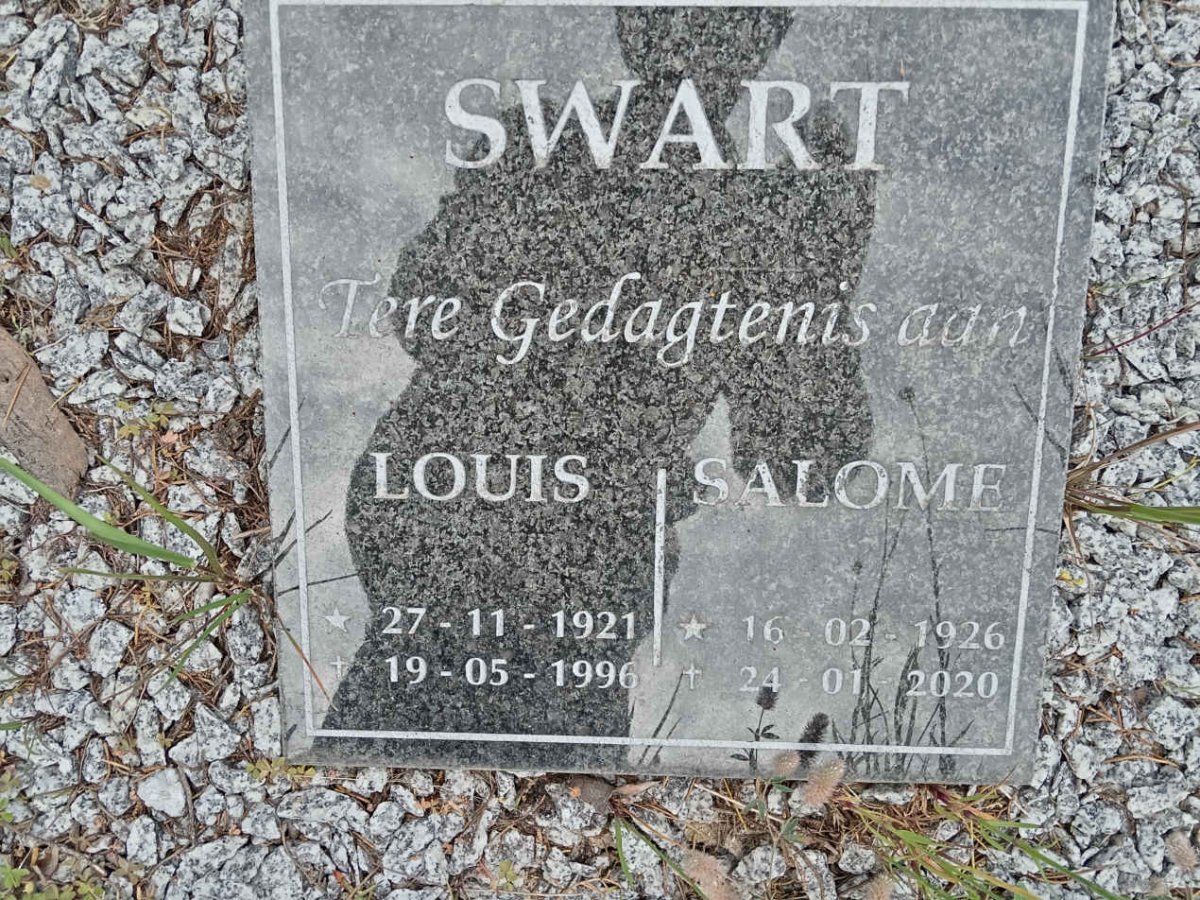 SWART Louis 1921-1996 & Salome 1926-2020 :: SWART Baba _2