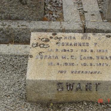SWART Johannes P. 1843-1932 &amp; Sophia M.C. SWART 1852-1927